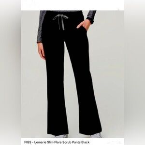 Figs Lemarie Scrub Pants. Women’s. Black. MP. NWT